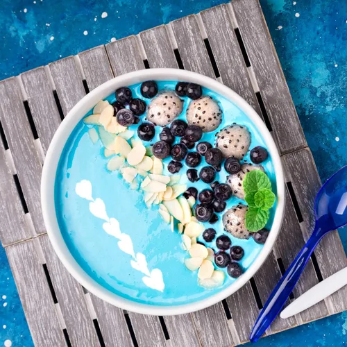 Miniatura 7 de Polvo de espirulina azul orgánico, 120 porciones, superalimento 100% puro, algas azul-verdes, colorante alimentario natural para batidos y bebidas