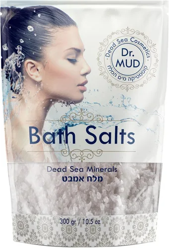 Sal natural del mar muerto remojo de baño 100% rico en minerales, más minerales que la sal de Epsom, relajación profunda, desintoxicación, exfolia y