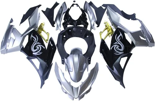 Miniatura 14 de Kit completo de carenado de plástico ABS gris dorado brillante para Kawasaki Ninja 400 2018 2019 2020 2021 2022 2023 NINJA400 18-23 Kit de Brillo