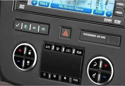 Miniatura 8 de x xotic tech Paquete de 2 calcomanías de botón de CA para automóvil, kit de reparación de botón de control de CA, compatible con Chevy Silverado
