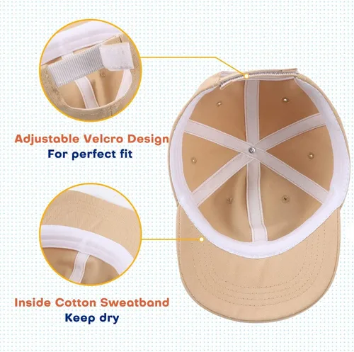 Miniatura 98 de Peecabe Gorra de béisbol para niños pequeños, unisex, de algodón, ajustable, para bebés, niños, gorra de béisbol para niñas de 1 a 5 años