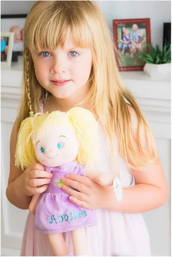 Miniatura 2 de DIBSIES - Muñeca abrazable con mariposa personalizada - 15 pulgadas (rubia)