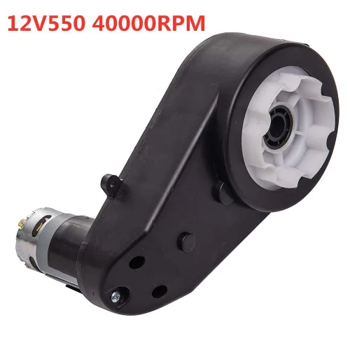 Miniatura 4 de weelye 12V550 40000RPM Caja de cambios con alto par motor de 12 V CC para niños montar en piezas de automóvil, SUV, motor eléctrico con caja