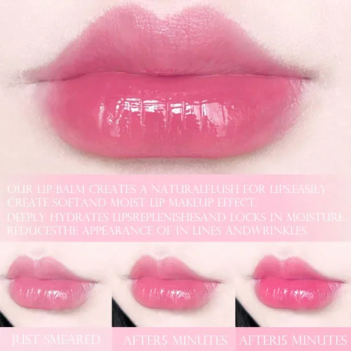 Miniatura 5 de evpct 3 Piezas Lápices Labiales Mágicos que Cambian de Color de Larga Duración Impermeables 24 Horas Original para Mujeres, Melocotón Fresa Arándano