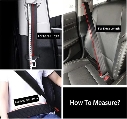 Miniatura 7 de HighnessHwoo Fundas de cinturón de seguridad extra largas para adultos, niños, mujeres y hombres, suave para cinturón de seguridad de automóvil