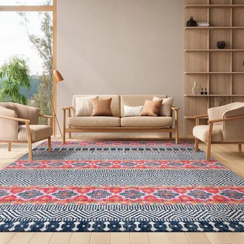 Miniatura 45 de SAFAVIEH Madison Collection - Alfombra decorativa de 2 pies 3 pulgadas x 4 pies, color carbón y gris, diseño bohemio chic, no desprende pelusa