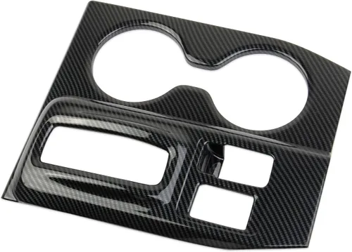 Miniatura 2 de crosselec Consola Central de Fibra de Carbono Panel de Cambio de Marchas Soporte de Taza Cubierta de Embellecedor Accesorios para Honda Pilot