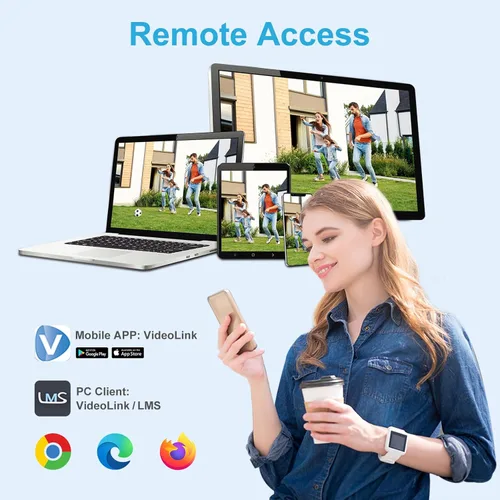 Miniatura 5 de Anpviz Cámara bala IP PoE 4K con visión nocturna inteligente de doble color de luz de 100 pies, cámara IP de seguridad de 8 MP para interiores