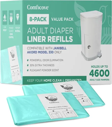 Miniatura 7 de COMFICOVE - Paquete de 4 recambios de forro de pañales para adultos, compatibles con el modelo Janibell Akord 280 Slim, sistema de pañales