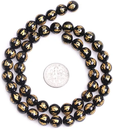 Miniatura 3 de Cuentas sueltas, gemas de ágata redondas facetadas naturales para realizar joyería a mano en grandes cantidades, bricolaje. Una tira: 15 pulgadas