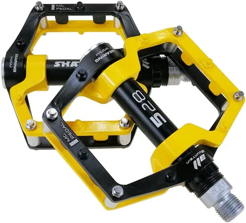 Miniatura 9 de Bicicleta de montaña MTB Pedales Aluminio Bicicleta BMX Pedal plano con pernos antideslizantes extraíbles 9/16
