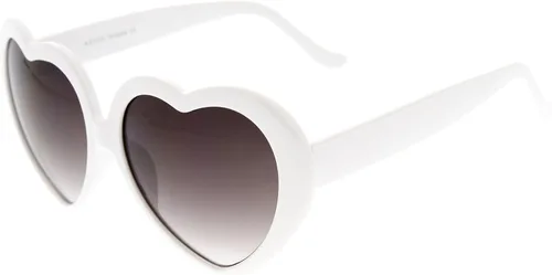 Miniatura 3 de Gafas de sol de gran tamaño con forma de corazón UV400 lindas gafas de moda para mujer 2047in
