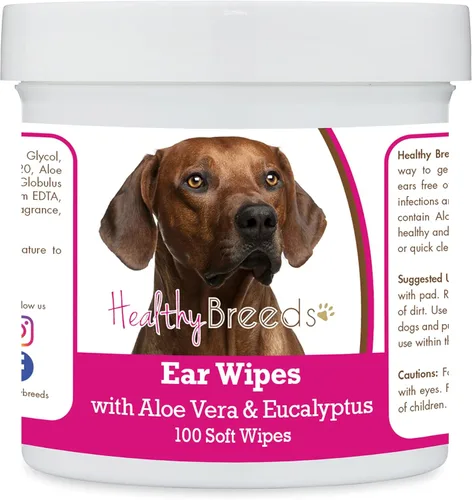 Miniatura 46 de Healthy Breeds Pastor alemán, silla de montar, toallitas de limpieza de oídos con aloe y eucalipto para perros, 100