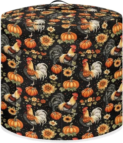Miniatura 8 de Cubierta antipolvo para olla a presión con estampado floral de pájaros, compatible con 3 cuartos de galón, cubierta antipolvo instantánea duradera