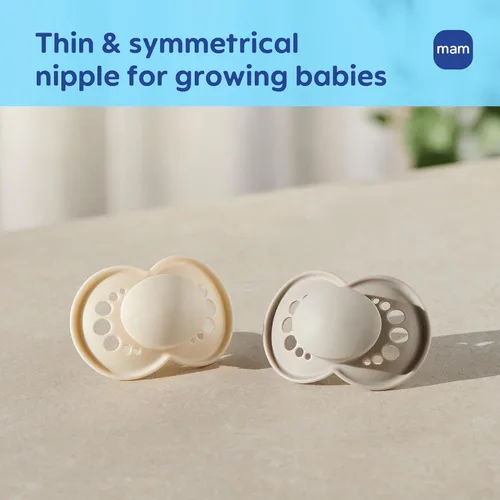 Miniatura 6 de MAM Chupete mate original para bebé, forma de pezón que ayuda a promover un desarrollo oral saludable, estuche esterilizador, 6-16 meses