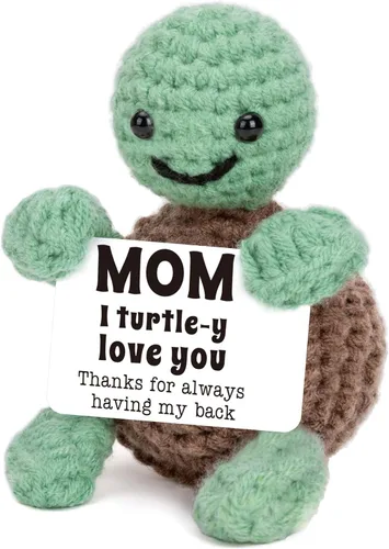 Mini divertida tortuga para el día de la madre, regalos de hija e hijo, regalos de cumpleaños para nueva madrastra mamá mamá suegra, pequeñas cosas