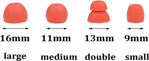 Miniatura 3 de Juego de auriculares de silicona de repuesto para auriculares inalámbricos Powerbeats Pro, 8 pares (rojo)