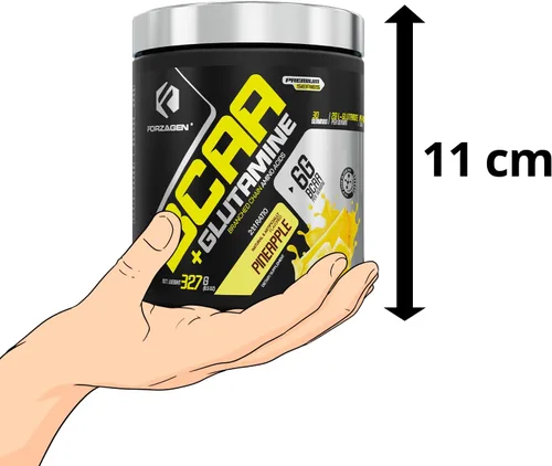 Miniatura 9 de Forzagen BCAAS Aminoácidos en polvo con glutamina BCAA en polvo, suplementos de aminoácidos de cadena ramificada, BCAA Lean Energy Pre Entrenamiento