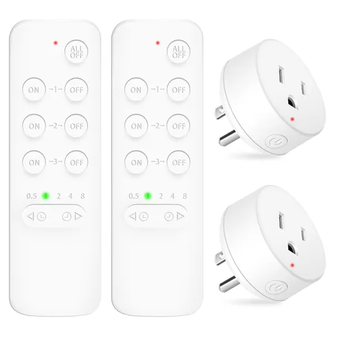 Miniatura 67 de NineLeaf Interruptor de salida remoto inalámbrico, interruptor de lámpara remoto, interruptor decorativo de enchufe de luz de encendido y apagado