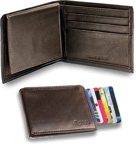 Miniatura 5 de Rolfs Bifold Wallet for Mens, RFID Blocking Genuine Leather Men Wallet, 4.25 x 3.25 Inch Slim, Compact and Lightweight