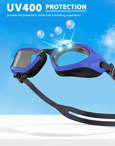 Miniatura 6 de Gafas de Natación, Gafas de Natación Unisex para Adultos Anti Niebla Anti UV Sin Fugas Visión Amplia para Hombres Mujeres Jóvenes
