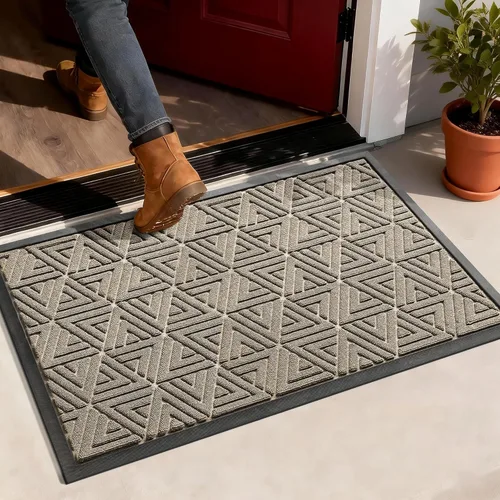 Miniatura 18 de Yimobra Alfombra para Puerta Delantera Exterior Entrada 29.5x17, Impermeable Resistente Alfombras Exteriores para Puerta Delantera, Alfombra