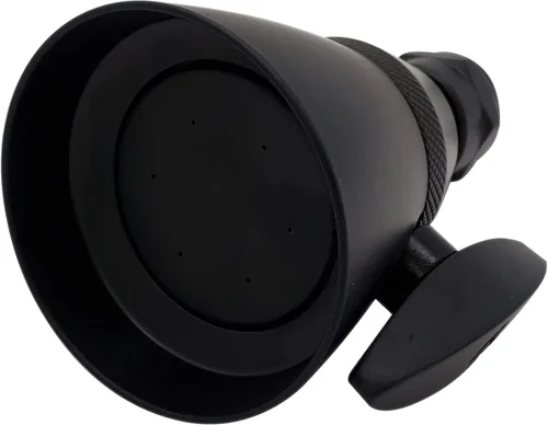 Westbrass R306-62 Chatham Style - Cabezal de ducha ajustable de latón de 2-1/4 pulgadas, color negro mate Mate negro
