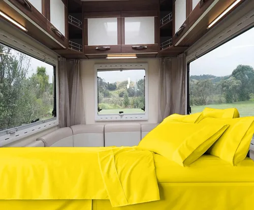 Miniatura 18 de RV-Sheets - Juego de sábanas estrechas de 29.9 x 78.3 in, 600 hilos, 100% egipcias, autocaravanas, caravanas, caravanas, barcos, suaves, de lujo