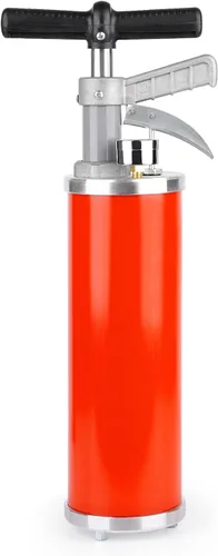 Émbolo de inodoro portátil de alta presión cinético, bomba desatascadora de aire para baño, inodoros, ducha, cocina, tubería obstruida (Rojo)