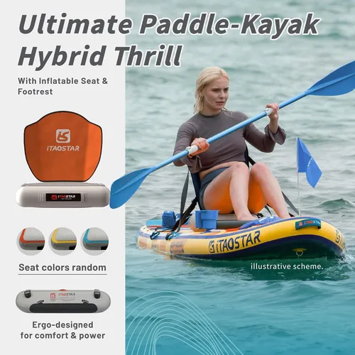 Miniatura 5 de iTAOSTAR Journey Tabla de Paddle de 11'6" / 11'×34" / 11'×35" Extra Ancha, Accesorios Premium de Tabla SUP Todo-en-Uno, Aletas Personalizadas