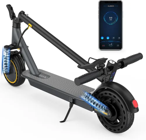 NAVIC Scooter eléctrico, neumáticos de 8.5"/10", velocidad superior de 22/19/16Mph, motor de 500 W/350 W, rango de 49/28/22/16/13 millas, scooter
