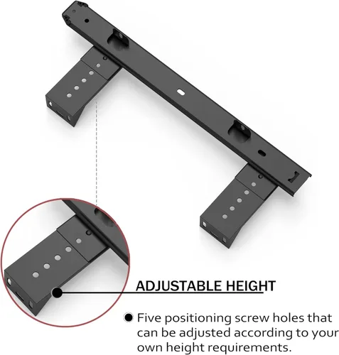 Miniatura 3 de FRMSAET Bandeja Deslizante para Cajón de Teclado Hardware 12/14/16/18 pulgadas Rieles de Metal Resistente Rieles para Teclado Accesorios de Negro