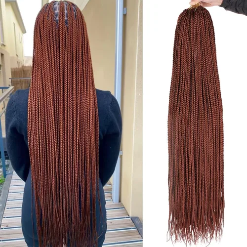 Miniatura 19 de XTREND 10 Pulgadas 6 Paquetes Trenzas de Caja de Ganchillo Cabello Pre-anudado Sin Nudos Bobo Trenzas de Caja 3X Extensiones de Cabello Trenzado 1b#