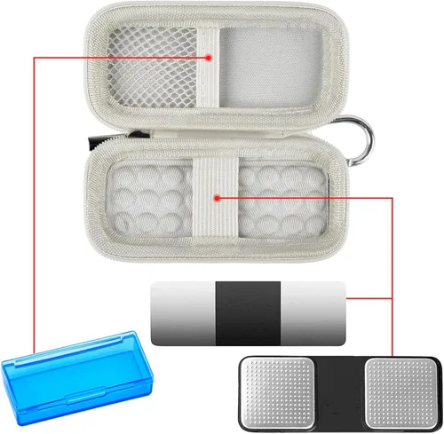 Miniatura 5 de Funda para monitor cardíaco compatible con AliveCor Kardia Mobile ECG/para KardiaMobile 6L para dispositivos Apple y Android, solo funda (blanco)