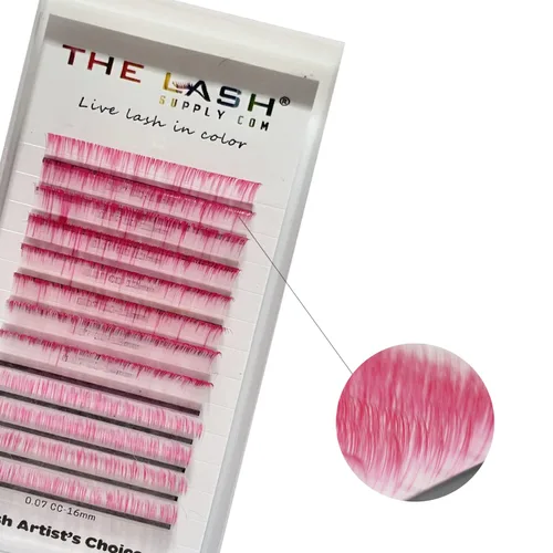 Miniatura 11 de THE LASH SUPPLY Extensiones de pestañas de volumen de color para Halloween, rizo CC, 0.51-0.70 pulgadas de longitud, 0.07 de grosor, rizo natural