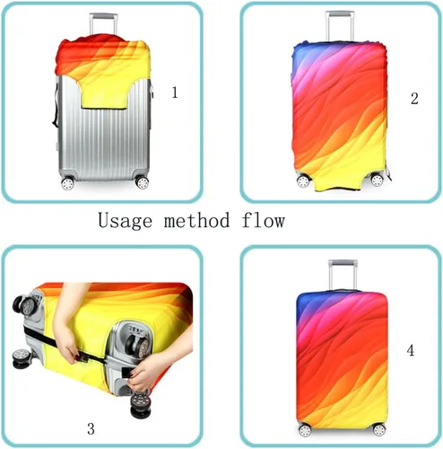 Miniatura 3 de YEKEYI Funda protectora de equipaje para niña, elástica, funda para maleta, 18-32 pulgadas, Tower