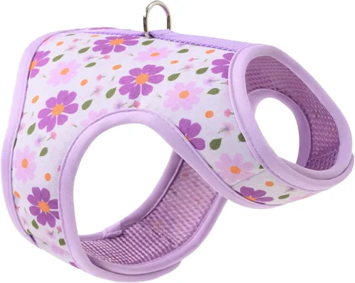 Miniatura 12 de Mile High Life Arnés para perro, chaleco floral de malla de aire para perros y gatos pequeños de 20 libras, fácil de poner, cierre fácil ajustable