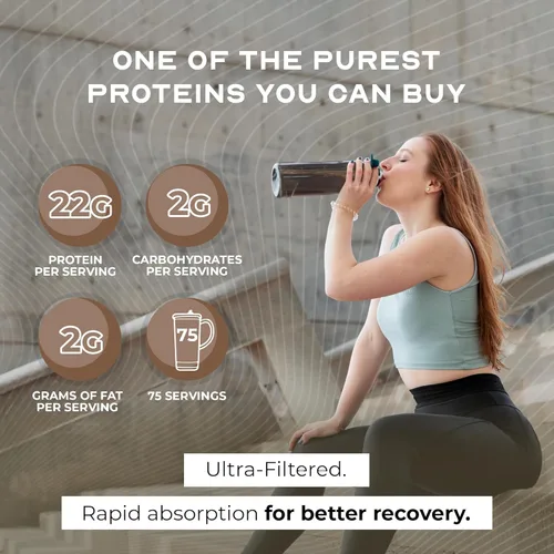 Miniatura 2 de Muscle Feast Concentrado de proteína de suero de leche alimentada con pasto, totalmente natural sin hormonas, pasto criado, chocolate, 5 libras