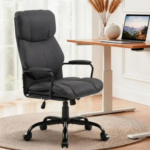 Miniatura 8 de ECOTOUGE Silla de escritorio de malla, silla de oficina ergonómica con soporte lumbar, reposacabezas ajustables y reposabrazos 3D, silla reclinable