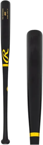 Rawlings | bate de béisbol de madera de arce Pro Preferred | Perfil de juego - Trout/Harper/Machado/Albies Negro/Dorado | Pro Preferred | Bryce