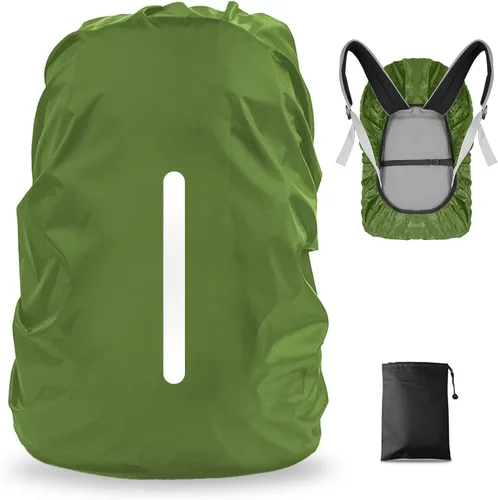 LAMA Mochila impermeable para lluvia, reflectante, antipolvo, antirrobo, ciclismo, senderismo, campamento, viajes, actividades al aire libre, tamaño