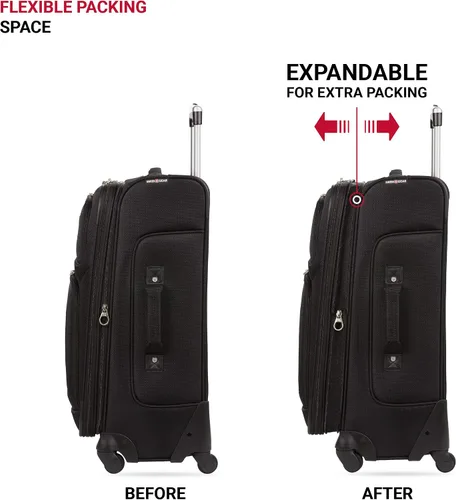 Miniatura 5 de SwissGear - Equipaje suave expandible Sion con ruedas Negro
