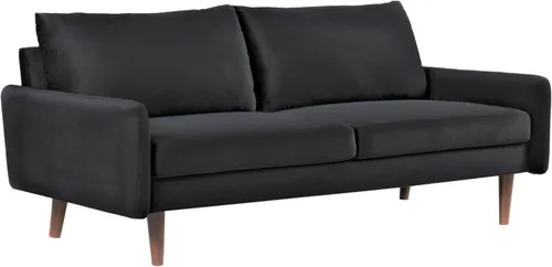Miniatura 4 de Container Furniture Direct Kent - Sofá de terciopelo para salas de estar modernas y espacios compactos, cómodo sofá de 3 plazas, muebles de estudio