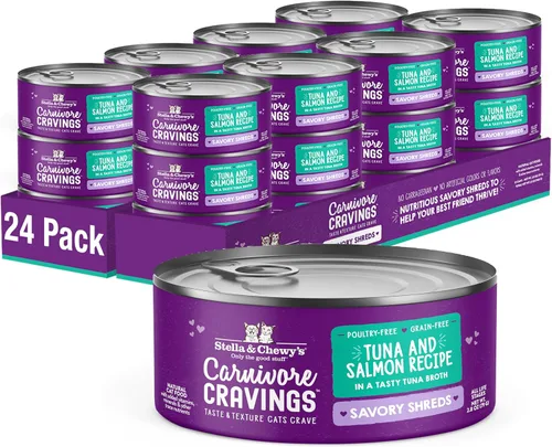 Miniatura 23 de Stella & Chewy's Carnivore Cravings Savory Shreds - Comida húmeda para gatos - Fórmula de alta humedad con pollo premium sin jaula y carne de res