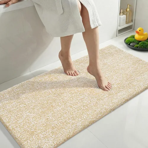 Miniatura 49 de Yimobra Alfombra de baño acolchada antifatiga, antideslizante, lavable, de microfibra suave y densa para lavabo, ducha, pies cansados, cómodo