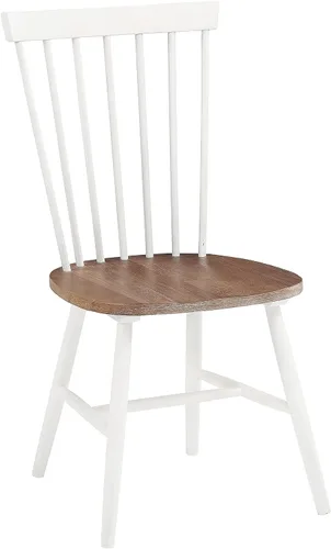 Miniatura 3 de OSP Home Furnishings Eagle Ridge - Sillas de comedor tradicionales de madera maciza estilo Windsor, paquete de 2, color crema