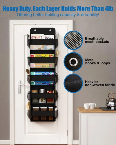 Miniatura 6 de Organizador de Almacenamiento Sobre la Puerta, Organizador de Baño para RV, Organizador Sobre la Puerta para Almacenamiento y Organización