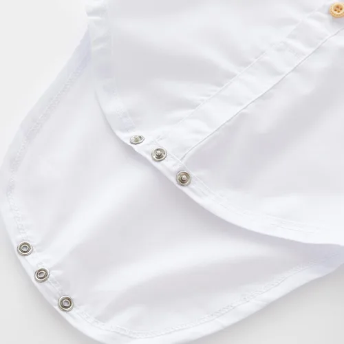 Miniatura 18 de Conjunto de pantalones cortos azules para bebé, trajes formales para bebés