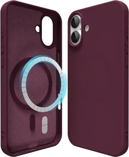 Miniatura 52 de oakxco Funda de silicona para iPhone 12 Pro Max, magnética, compatible con carga inalámbrica Magsafe, cubierta protectora de goma suave y delgada