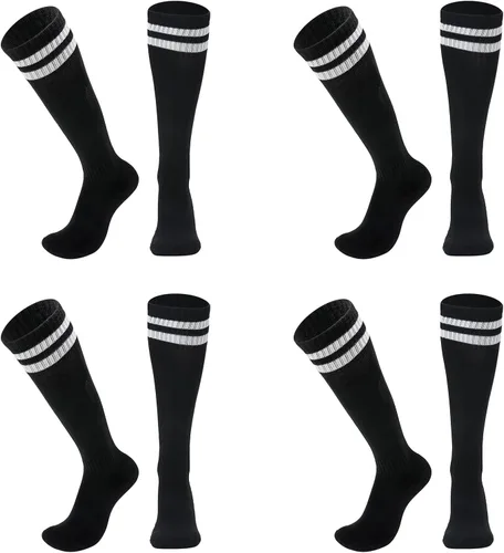 2 pares de calcetines de fútbol para niños de 7 a 13 años, transpirables, deportes, entrenamiento, fútbol, calcetines para niñas y niños
